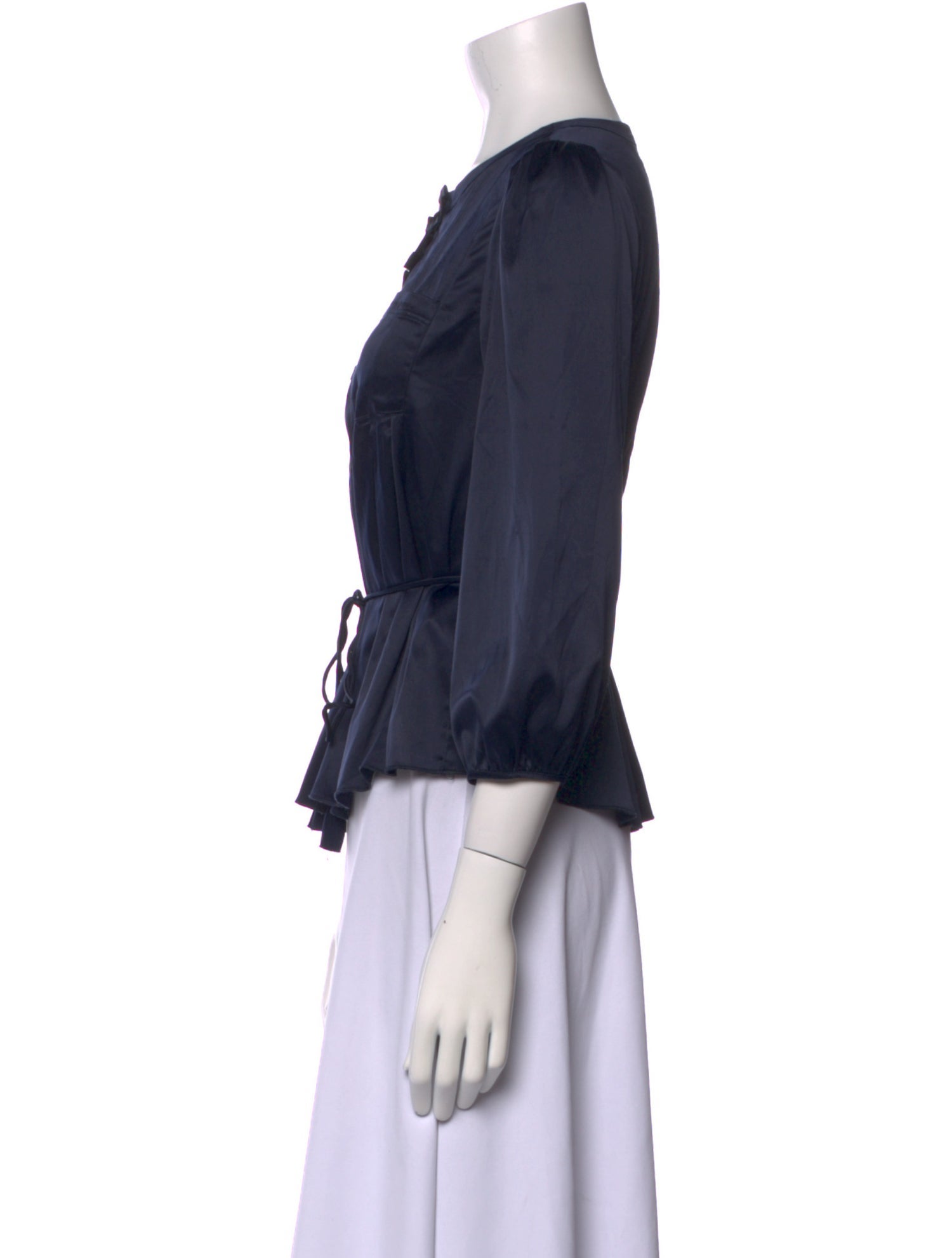 See by Chloé Silk Crew Neck Blouse