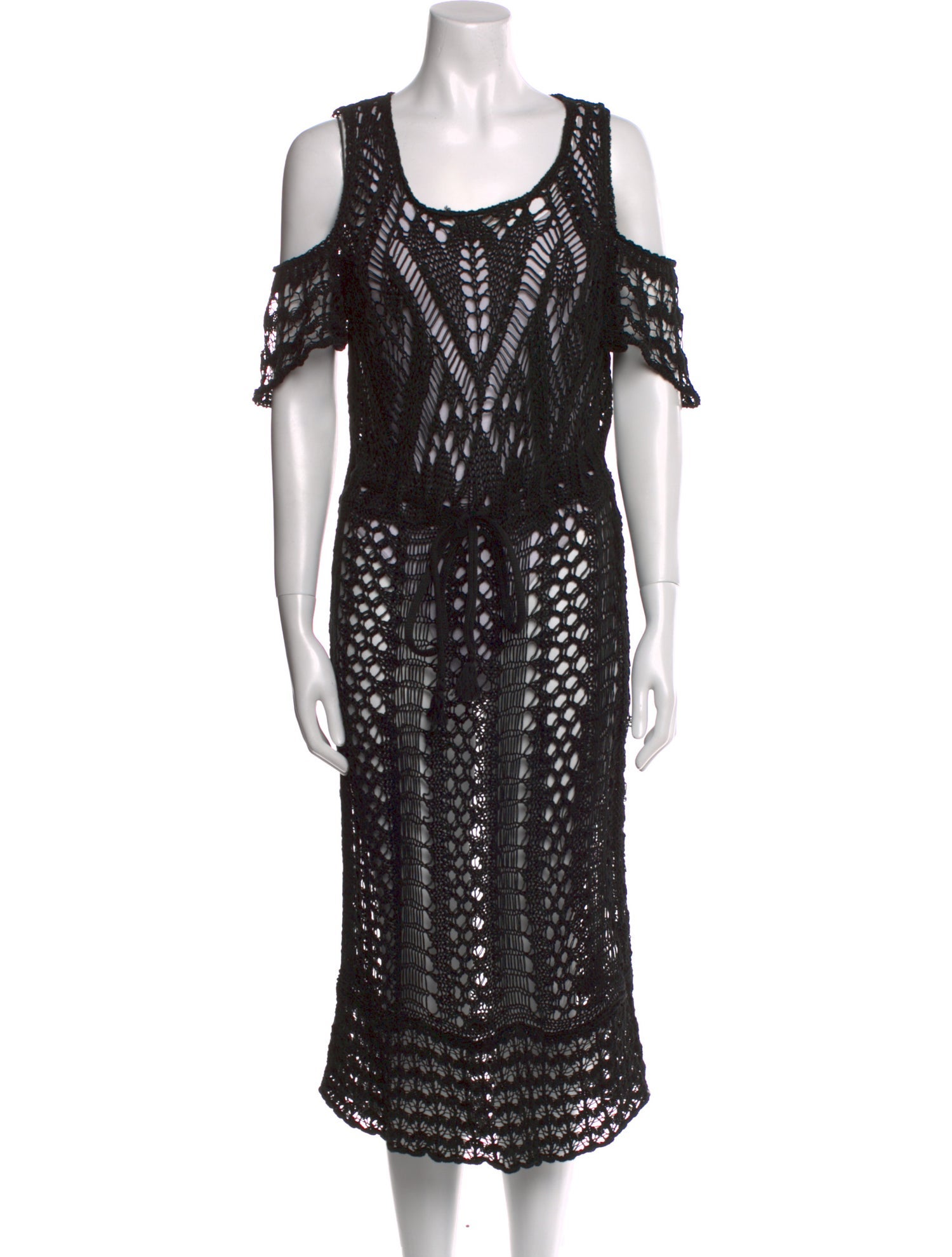 See by Chloé Scoop Neck Midi Length Dress