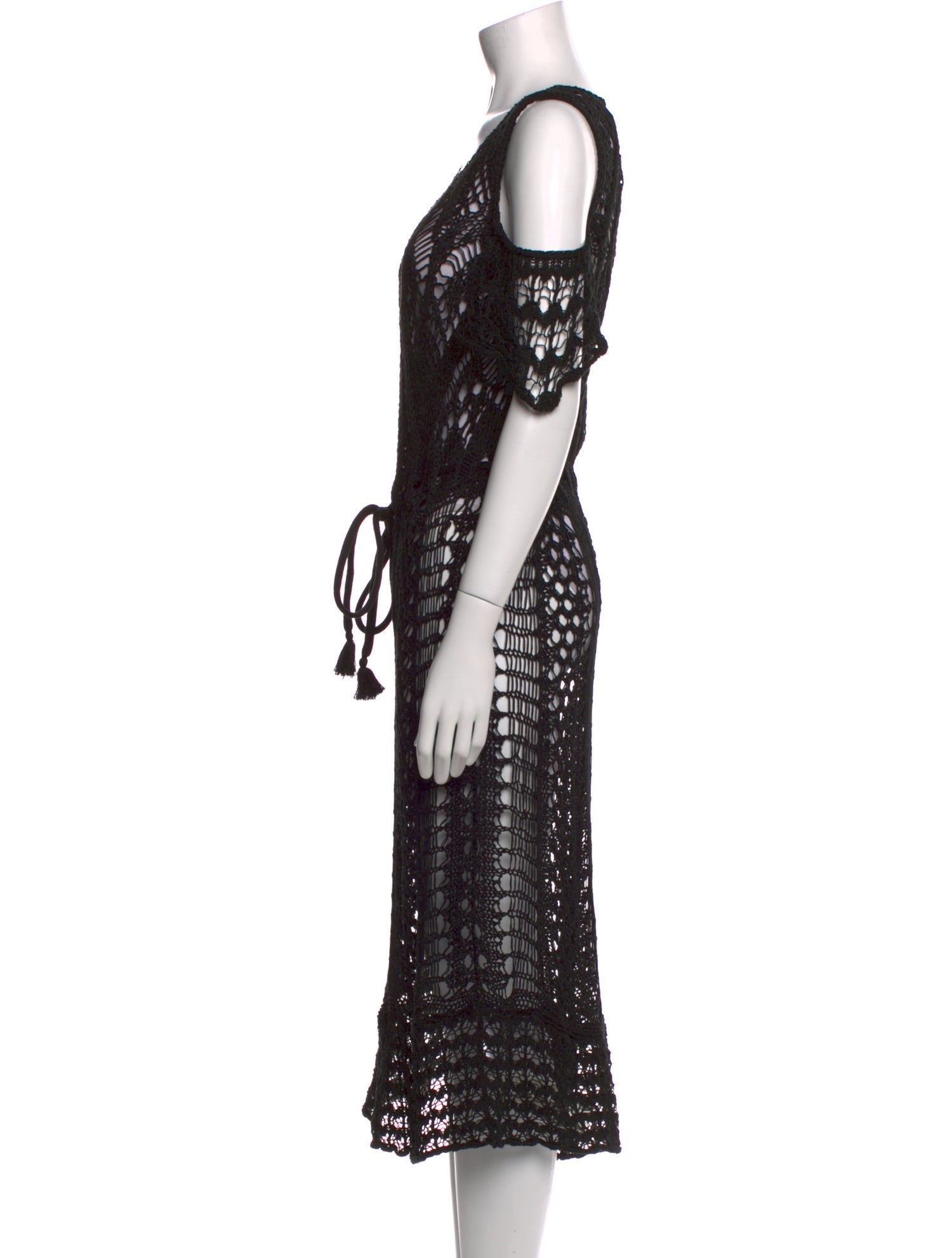 See by Chloé Scoop Neck Midi Length Dress