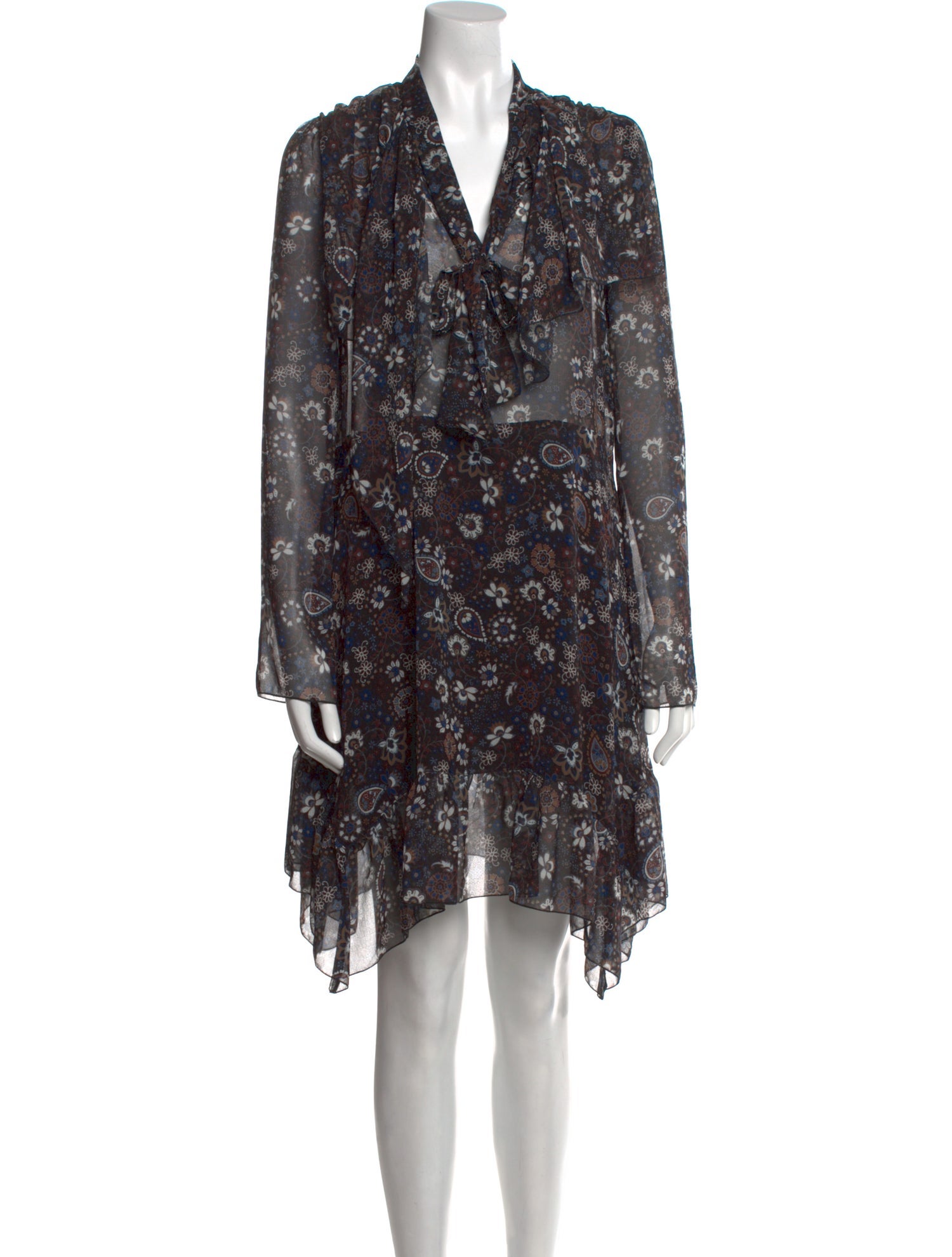 See by Chloé Floral Print Knee-Length Dress