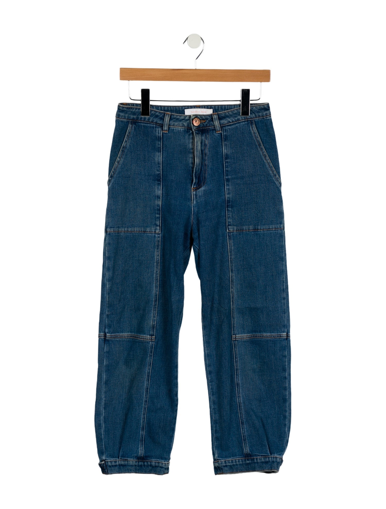 See by Chloé High-Rise Straight Leg Jeans
