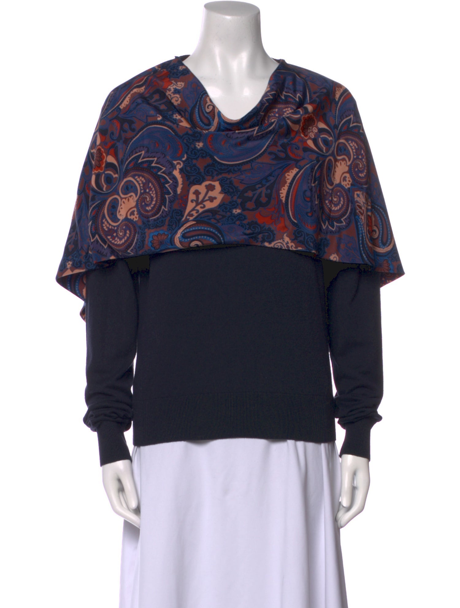 See by Chloé Printed Cowl Neck Sweatshirt