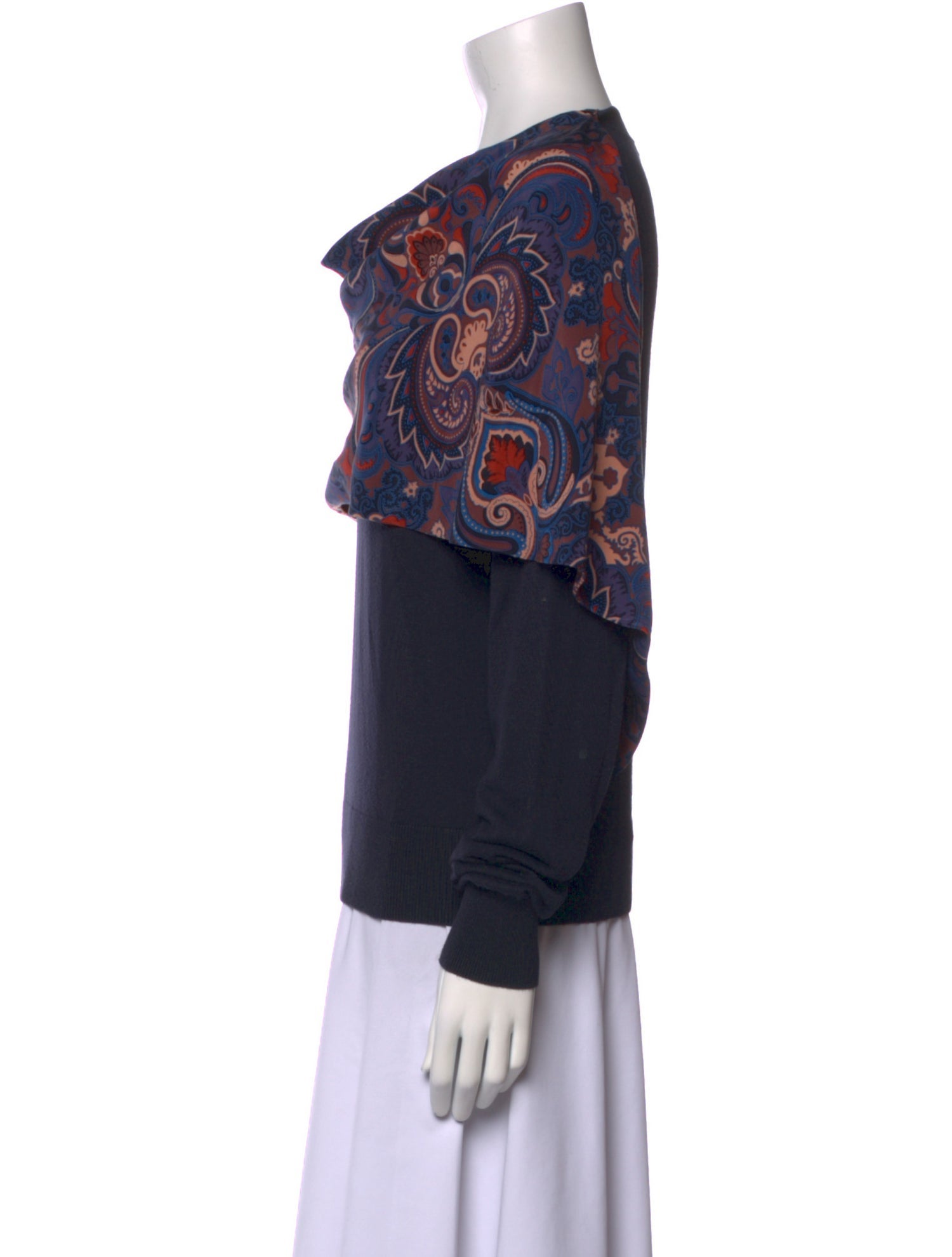 See by Chloé Printed Cowl Neck Sweatshirt