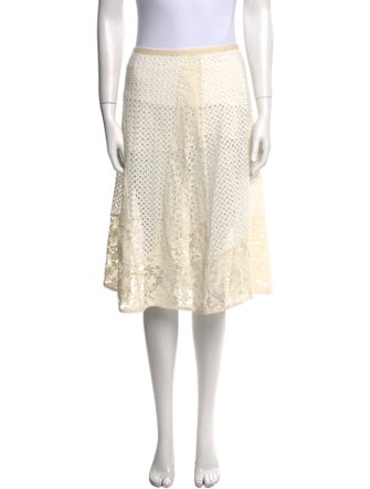 See by Chloé Lace Pattern Knee-Length Skirt