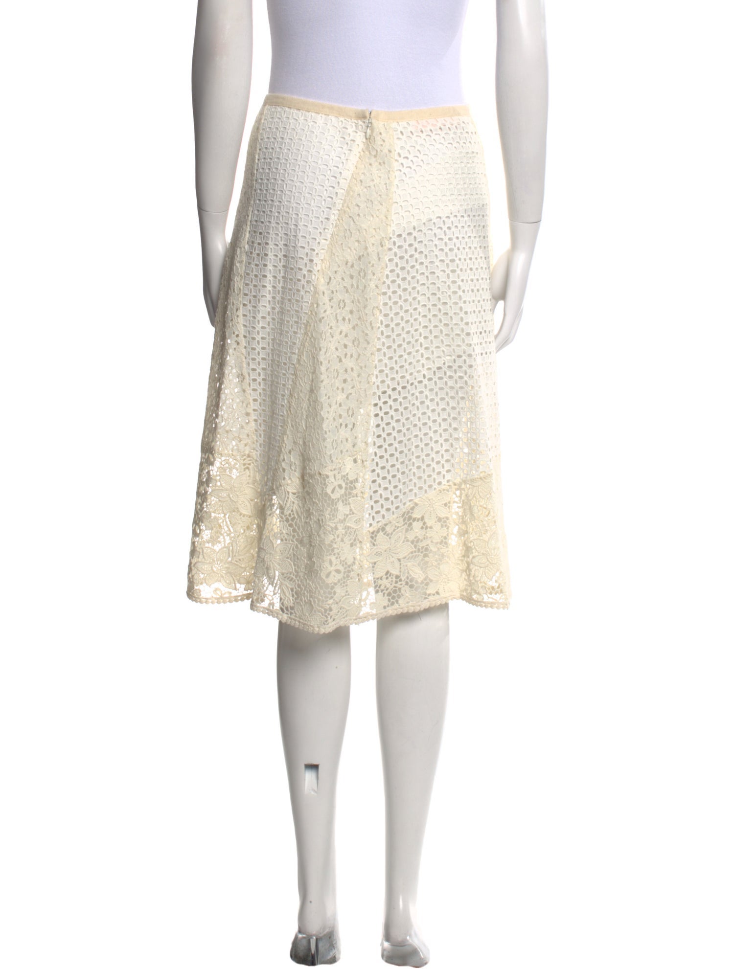 See by Chloé Lace Pattern Knee-Length Skirt