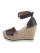 See by Chloé Leather Colorblock Pattern Espadrilles