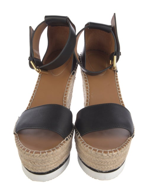 See by Chloé Leather Colorblock Pattern Espadrilles