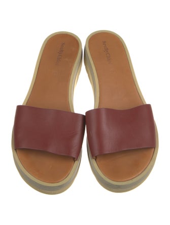 See by Chloé Leather Printed Slides