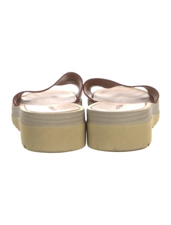 See by Chloé Leather Printed Slides