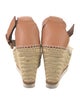 See by Chloé Leather Raw-Edge Trim Espadrilles