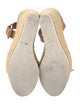 See by Chloé Leather Raw-Edge Trim Espadrilles