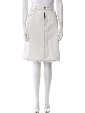 See by Chloé Braided Accents Knee-Length Skirt