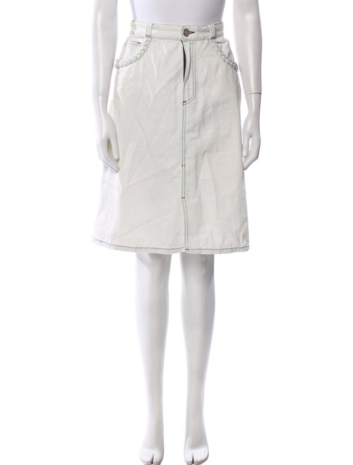 See by Chloé Braided Accents Knee-Length Skirt