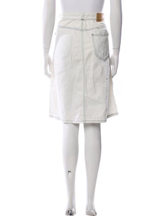 See by Chloé Braided Accents Knee-Length Skirt