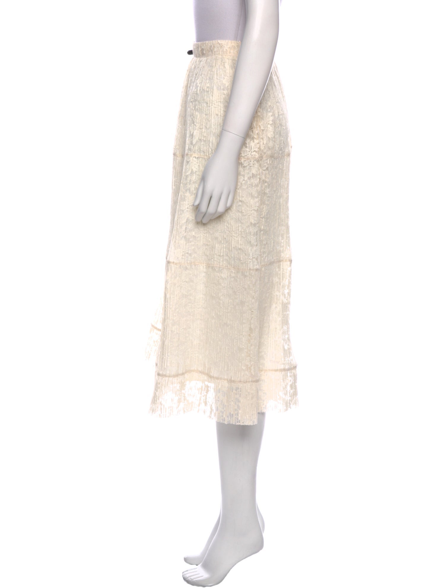 See by Chloé Linen Midi Length Skirt