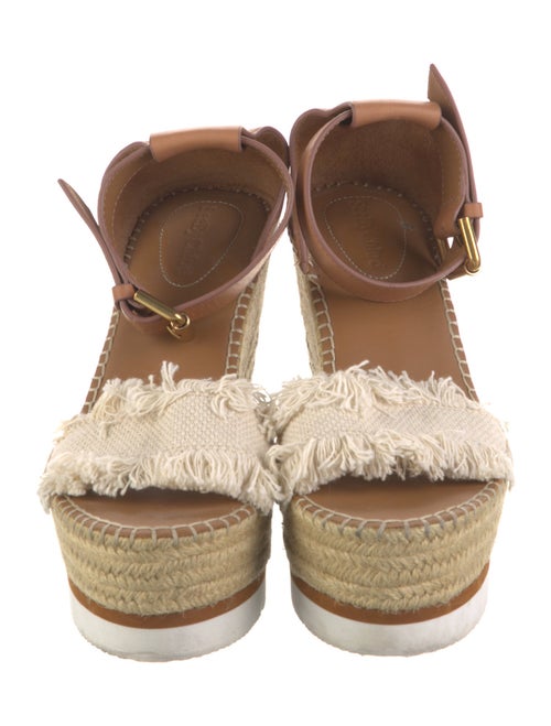 See by Chloé Leather Fringe Trim Accent Espadrilles