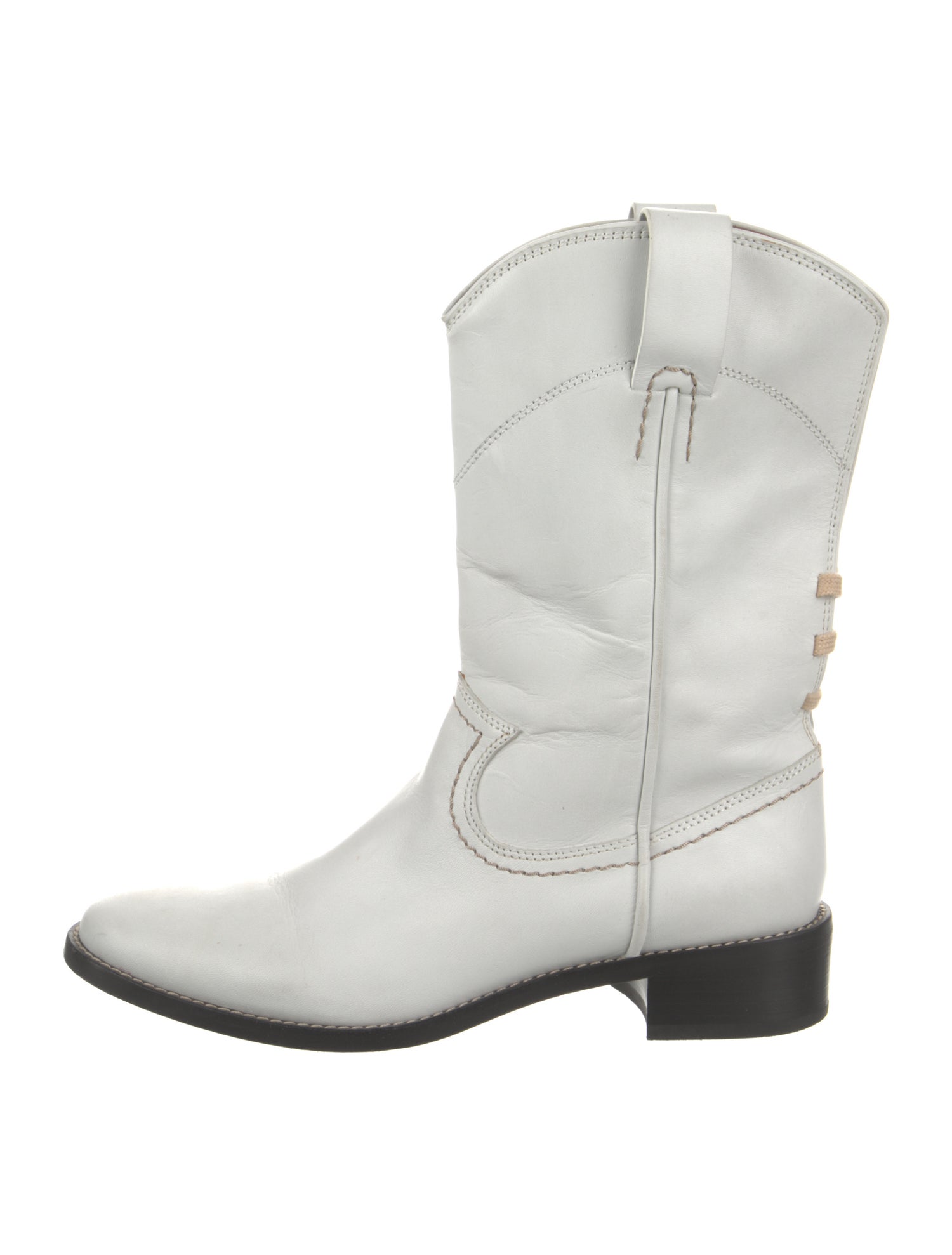 See by Chloé Leather Moto Boots