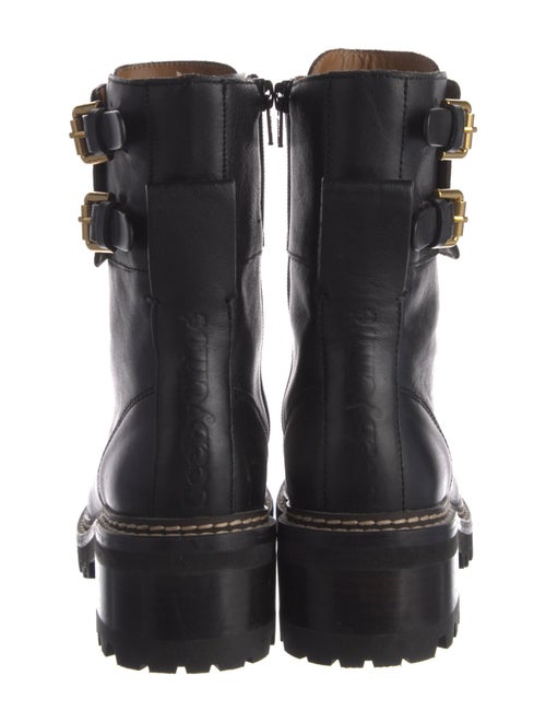 See by Chloé Leather Combat Boots