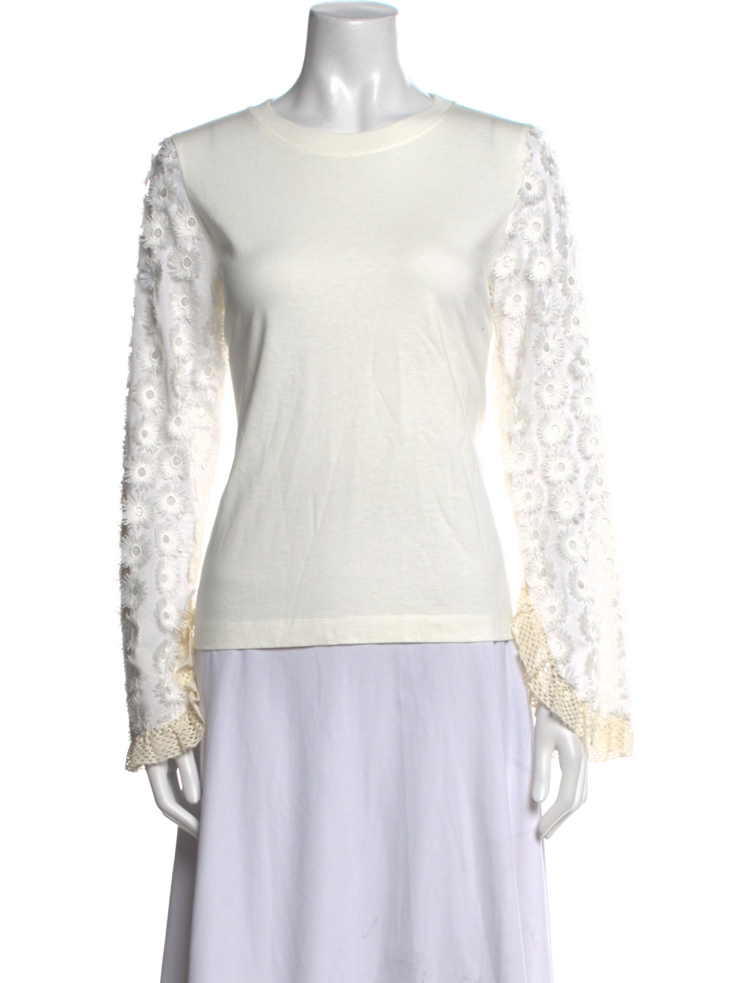 See by Chloé Crew Neck Long Sleeve Sweatshirt