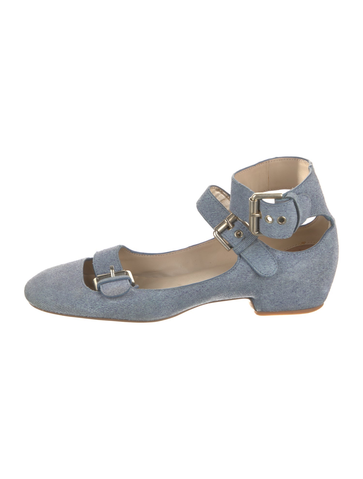 See by Chloé Denim Mary Jane Flats