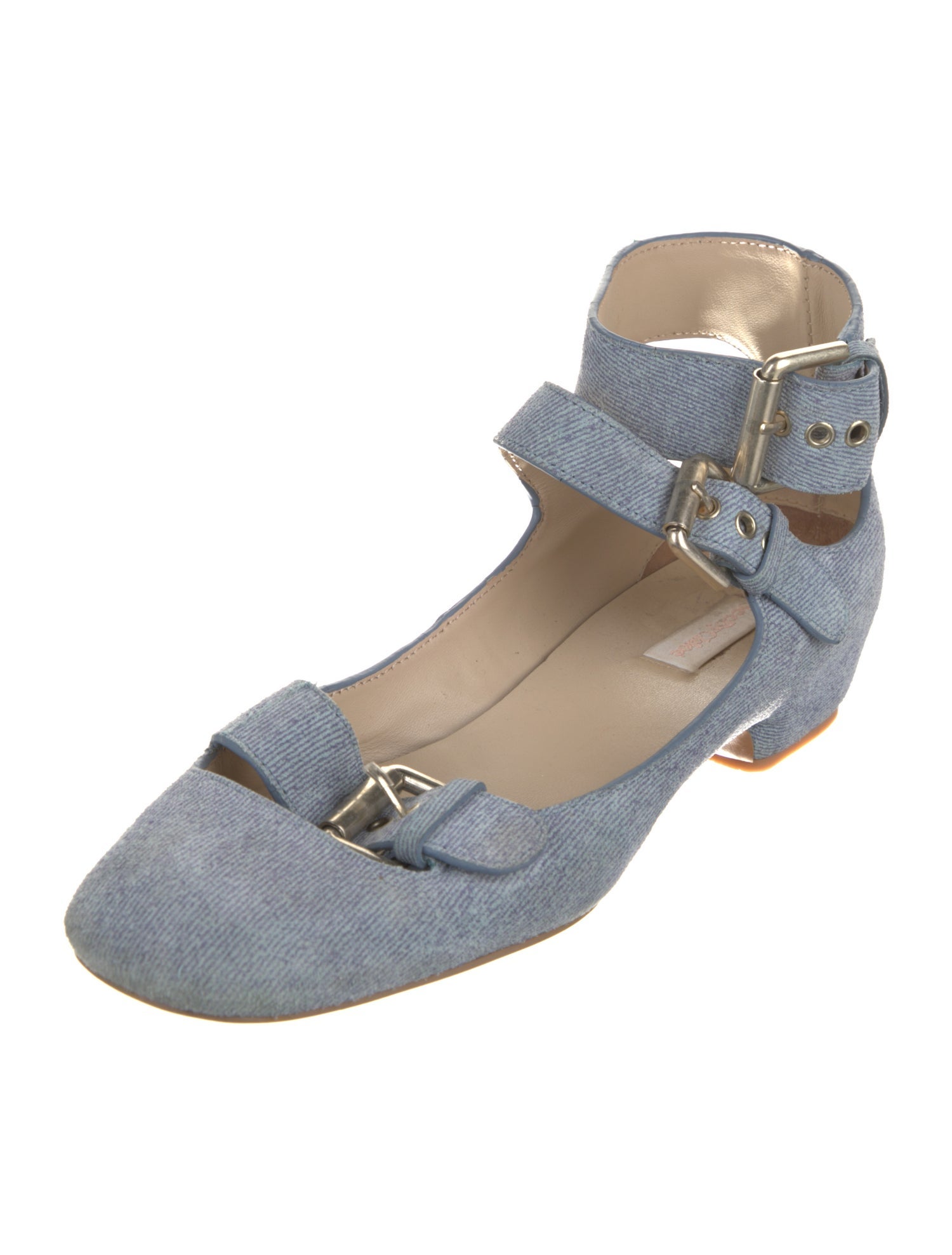 See by Chloé Denim Mary Jane Flats