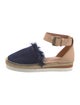 See by Chloé Denim Fringe Trim Accent Espadrilles