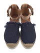 See by Chloé Denim Fringe Trim Accent Espadrilles