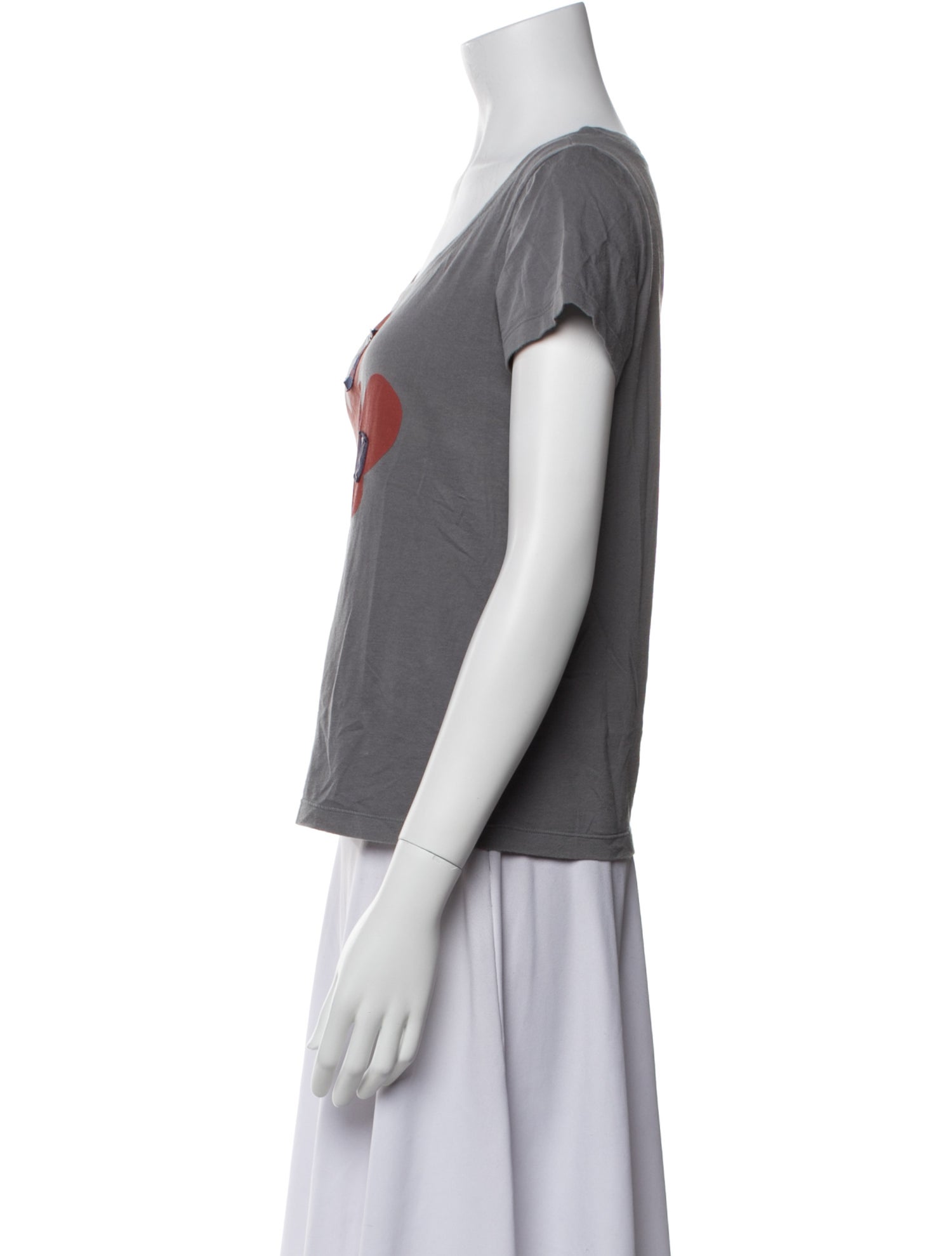 See by Chloé Graphic Print Scoop Neck T-Shirt