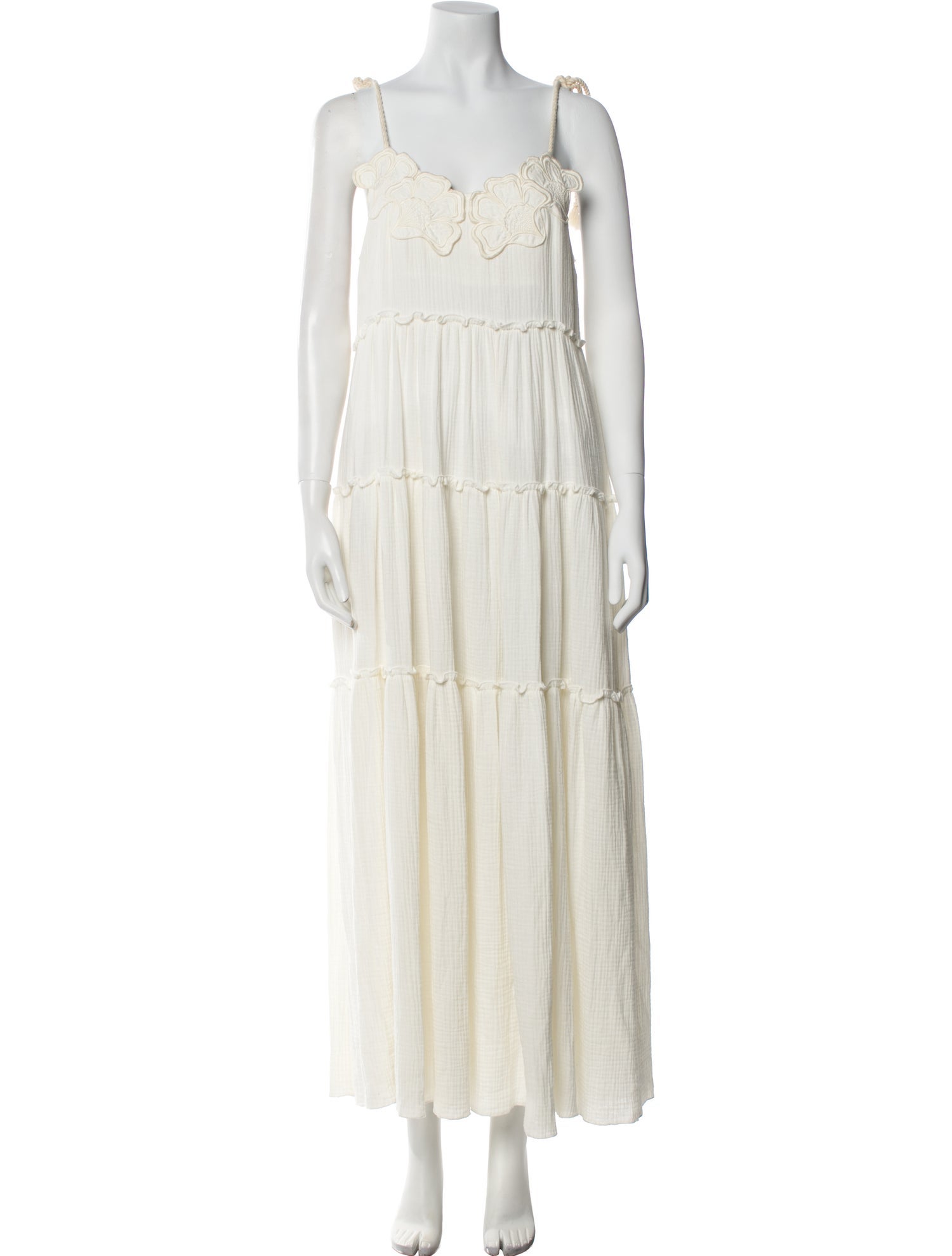 See by Chloé Square Neckline Long Dress