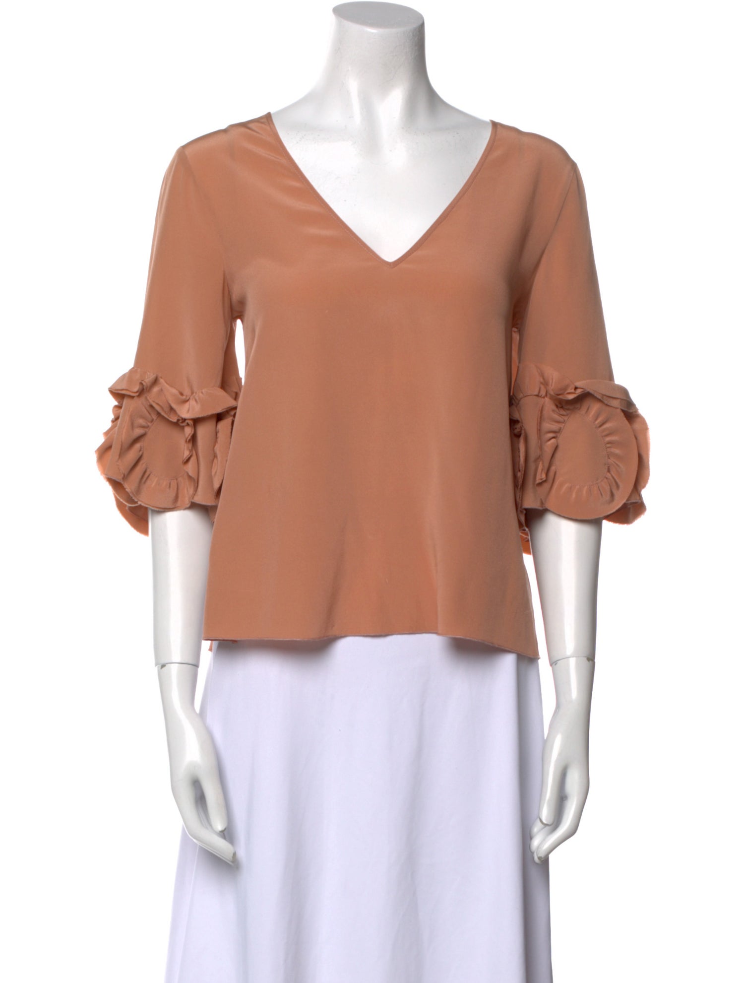 See by Chloé Silk V-Neck Blouse