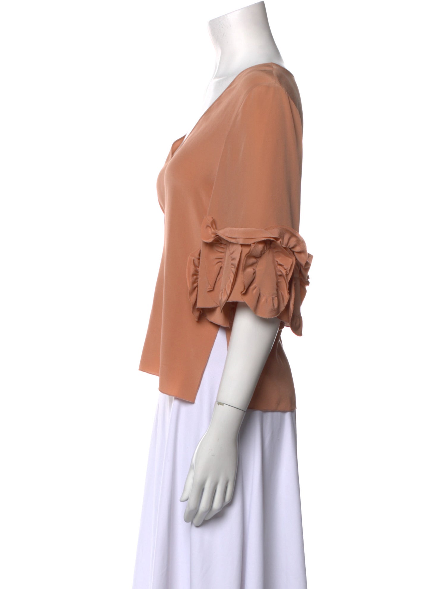 See by Chloé Silk V-Neck Blouse