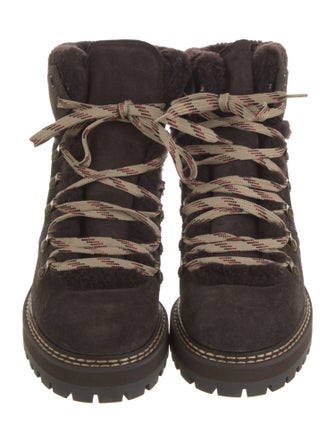 See by Chloé Suede Combat Boots