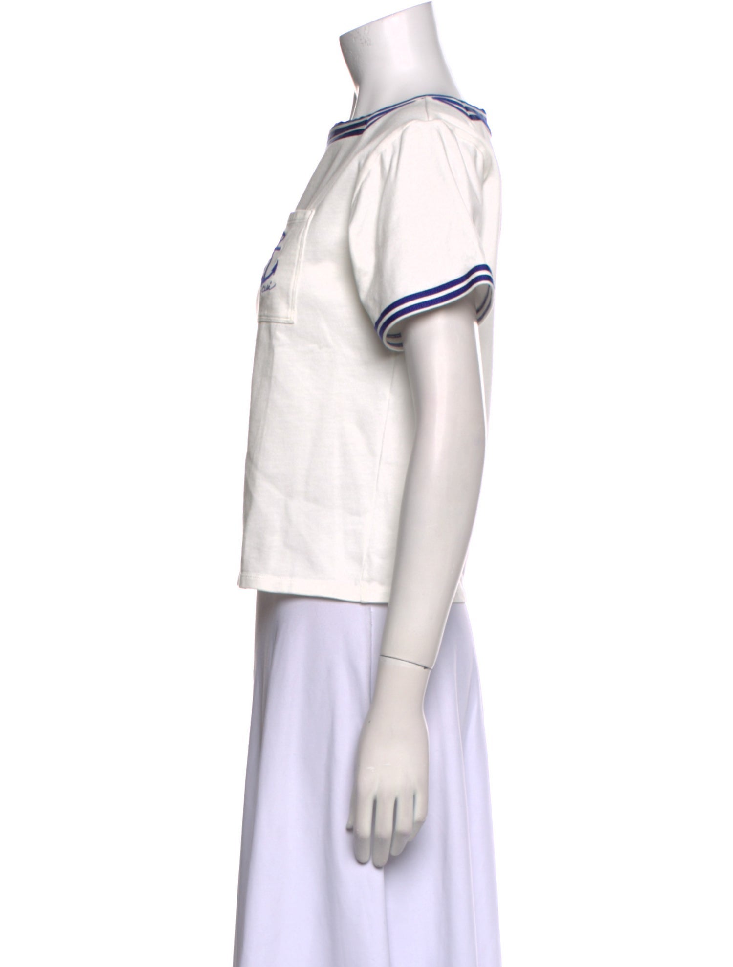 See by Chloé Square Neckline Short Sleeve T-Shirt