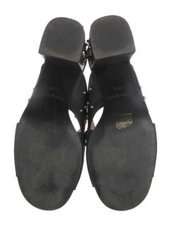 See by Chloé Leather Studded Accents Slides