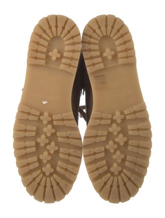 See by Chloé Suede Patterned Lace-Up Boots