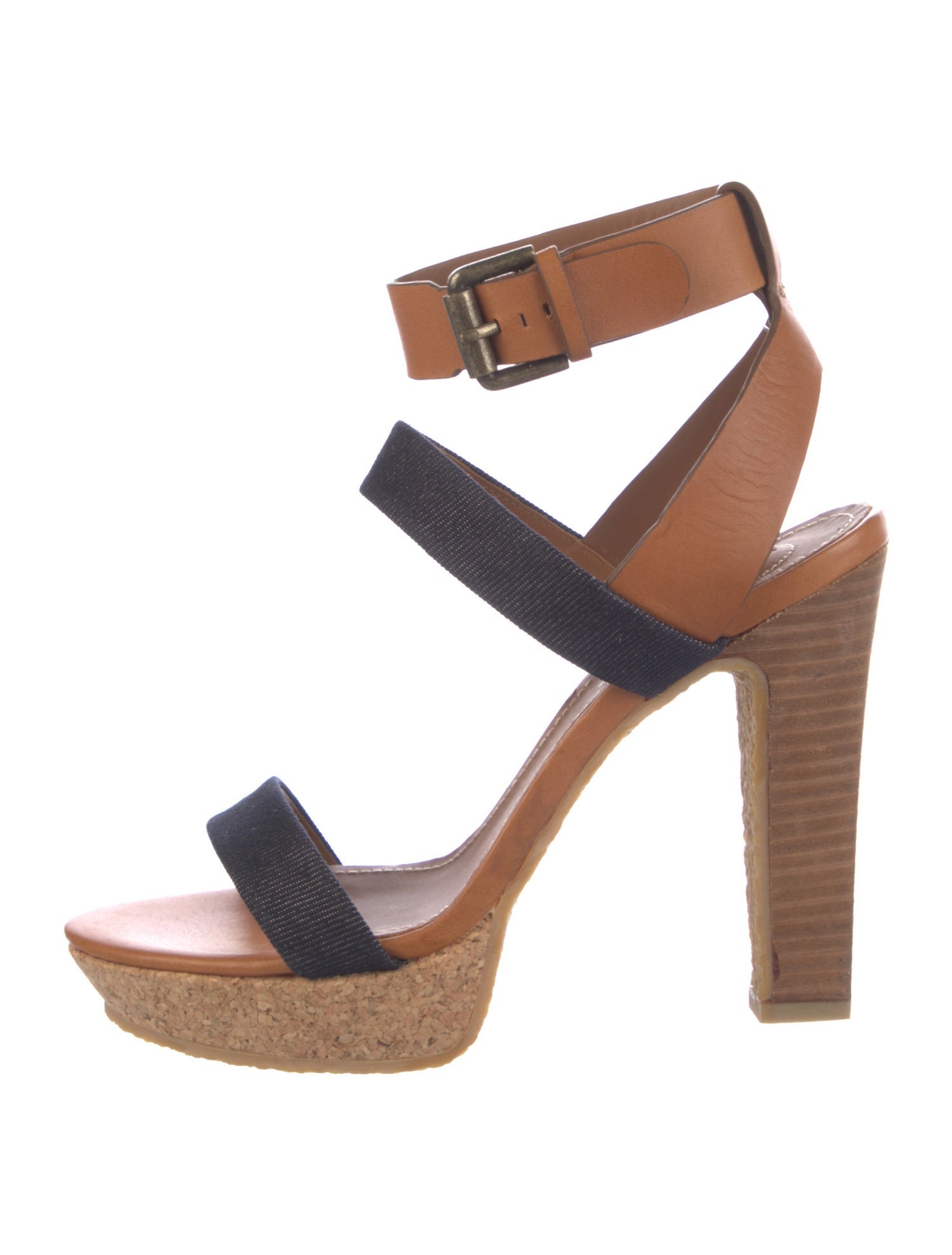 See by Chloé Leather Animal Print Sandals