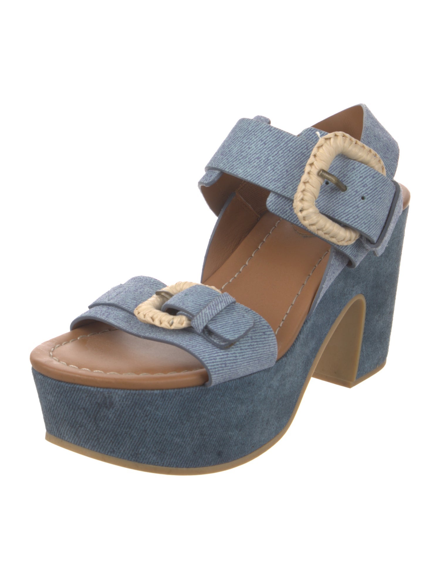 See by Chloé Denim Slingback Sandals