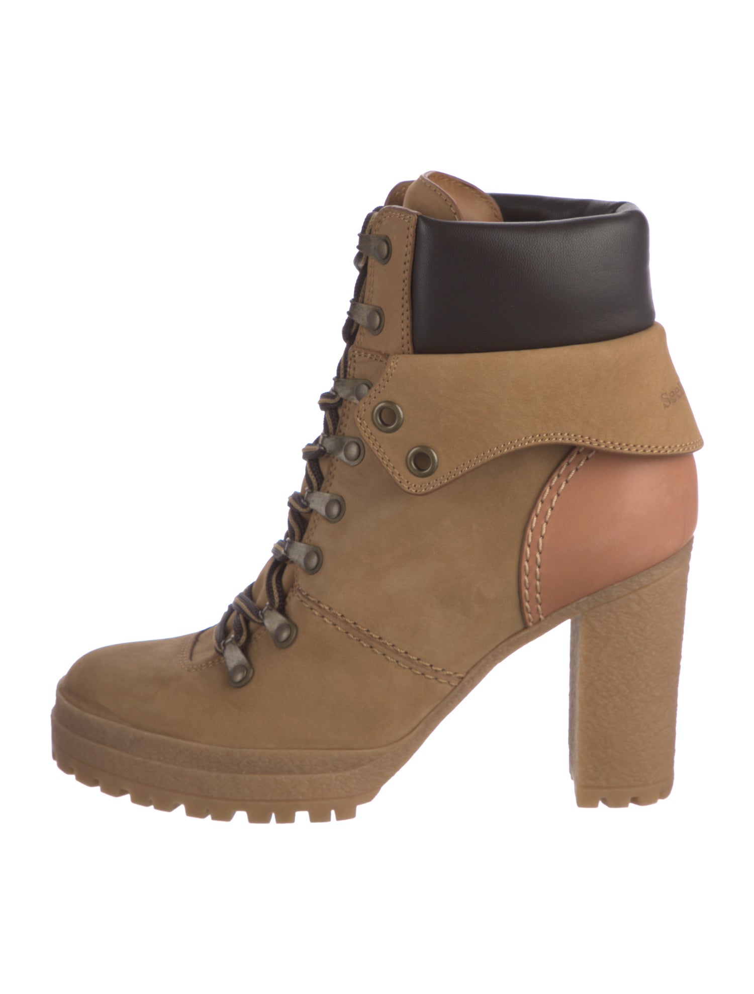 See by Chloé Suede Lace-Up Boots