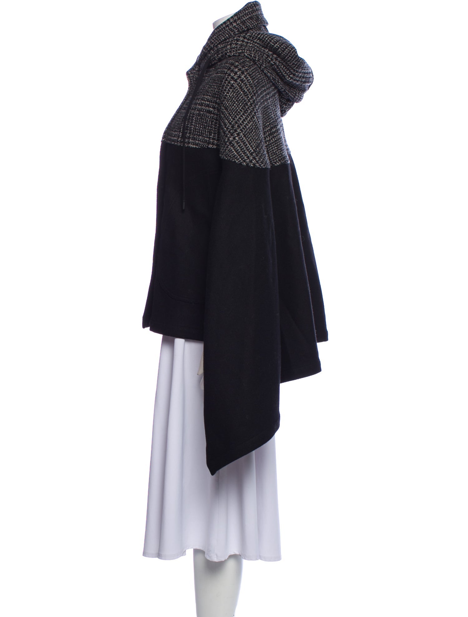 See by Chloé Wool Plaid Print Jacket