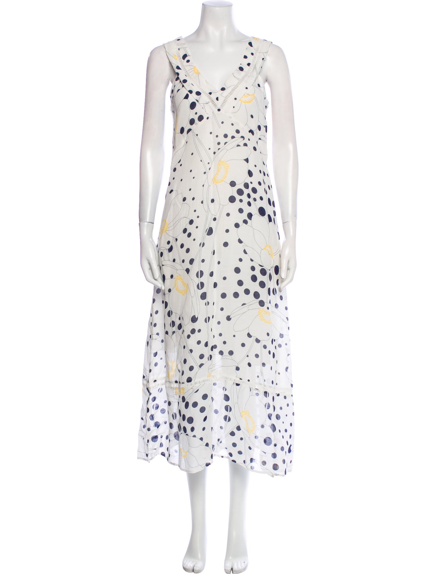 See by Chloé Polka Dot Print Long Dress