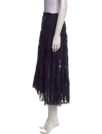 See by Chloé Lace Pattern Midi Length Skirt