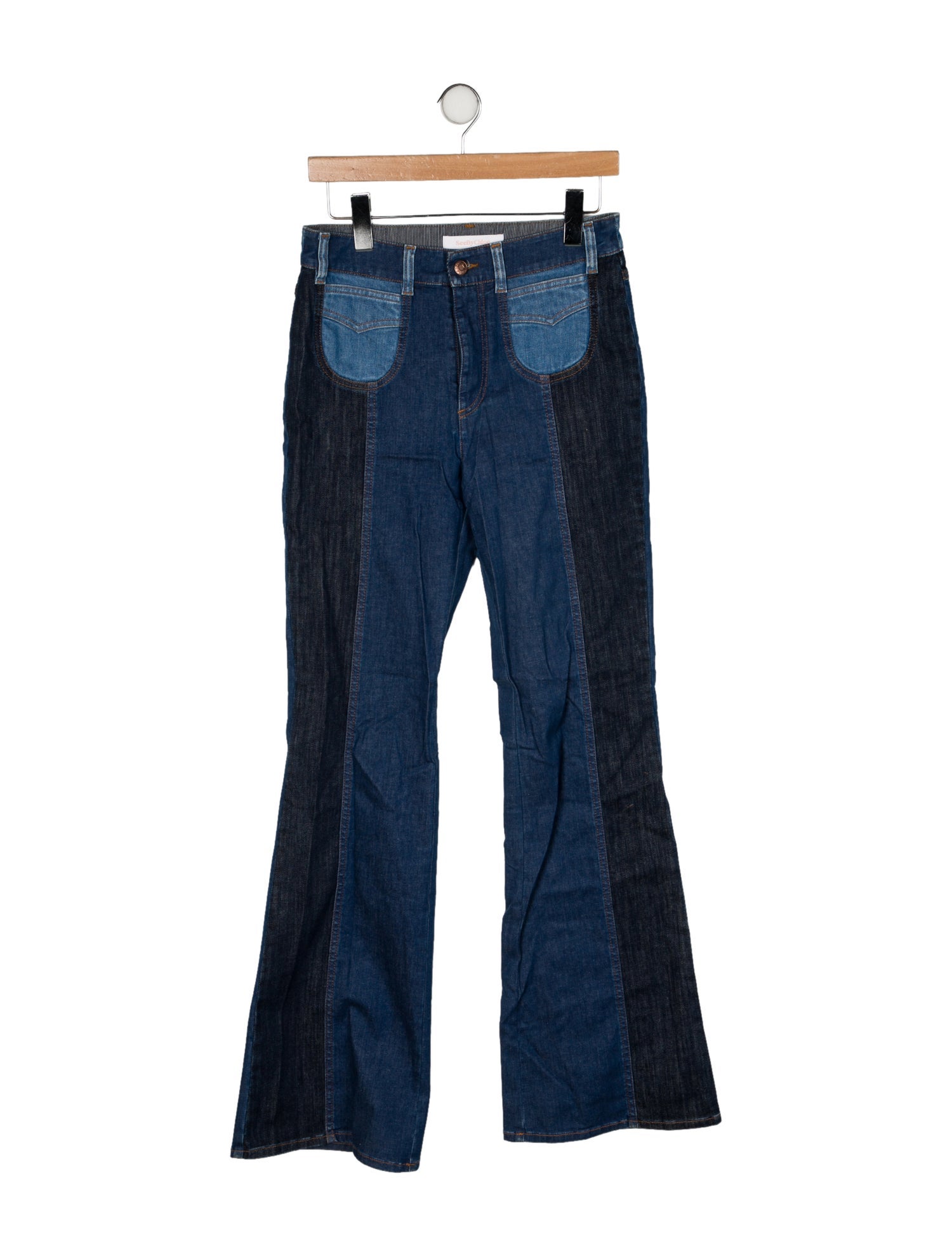 See by Chloé Mid-Rise Wide Leg Jeans