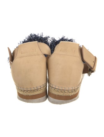 See by Chloé Denim Fringe Trim Accent Espadrilles