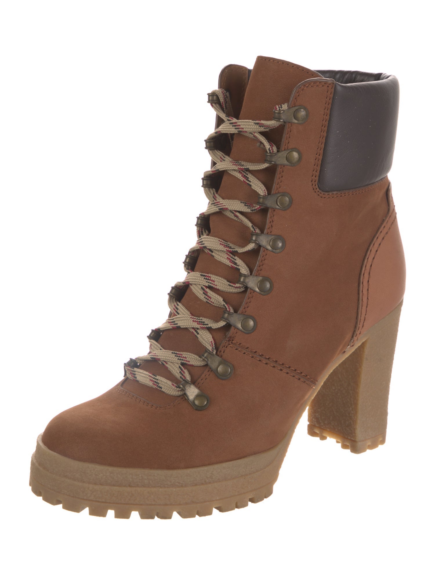 See by Chloé Suede Lace-Up Boots