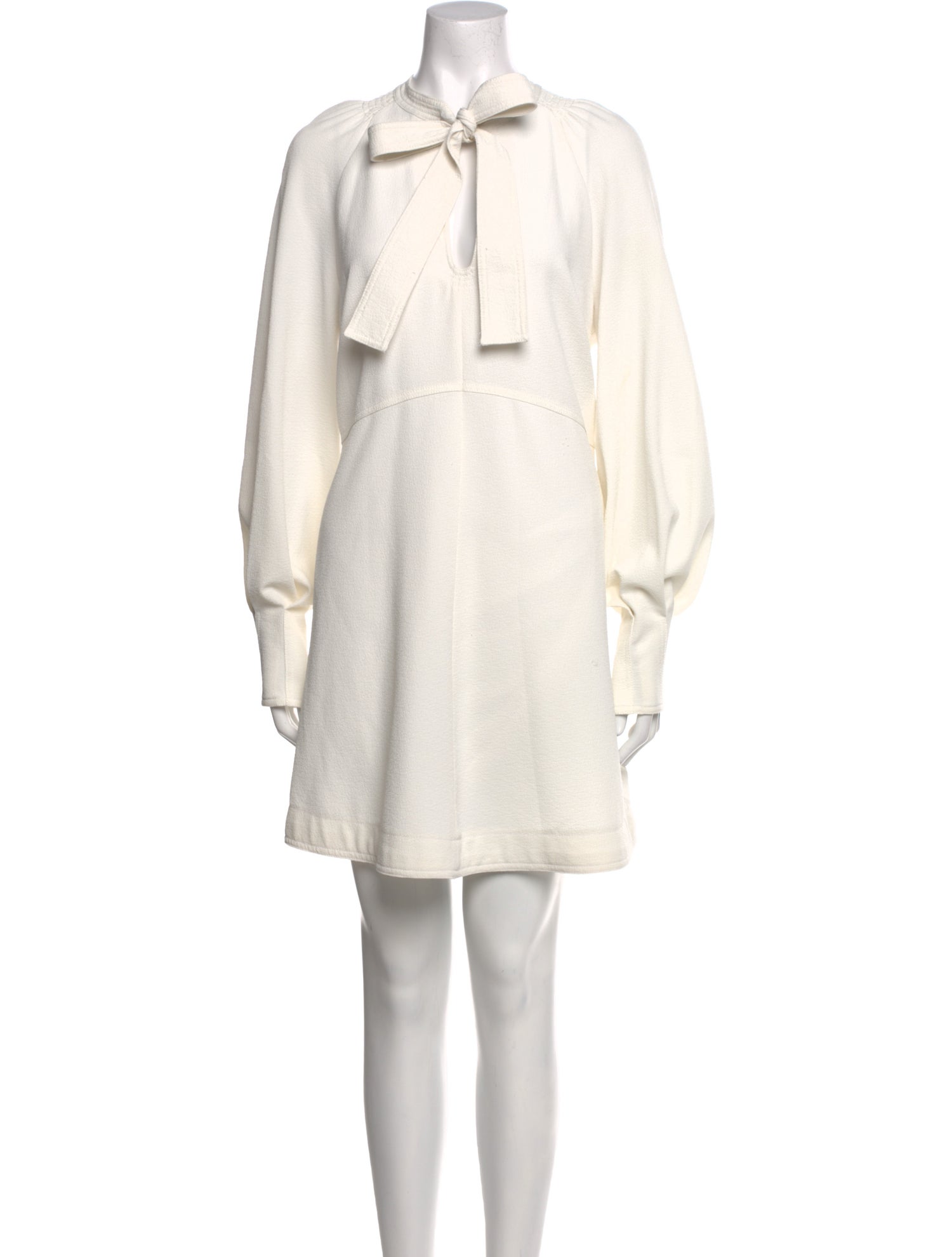 See by Chloé Tie Neck Mini Dress