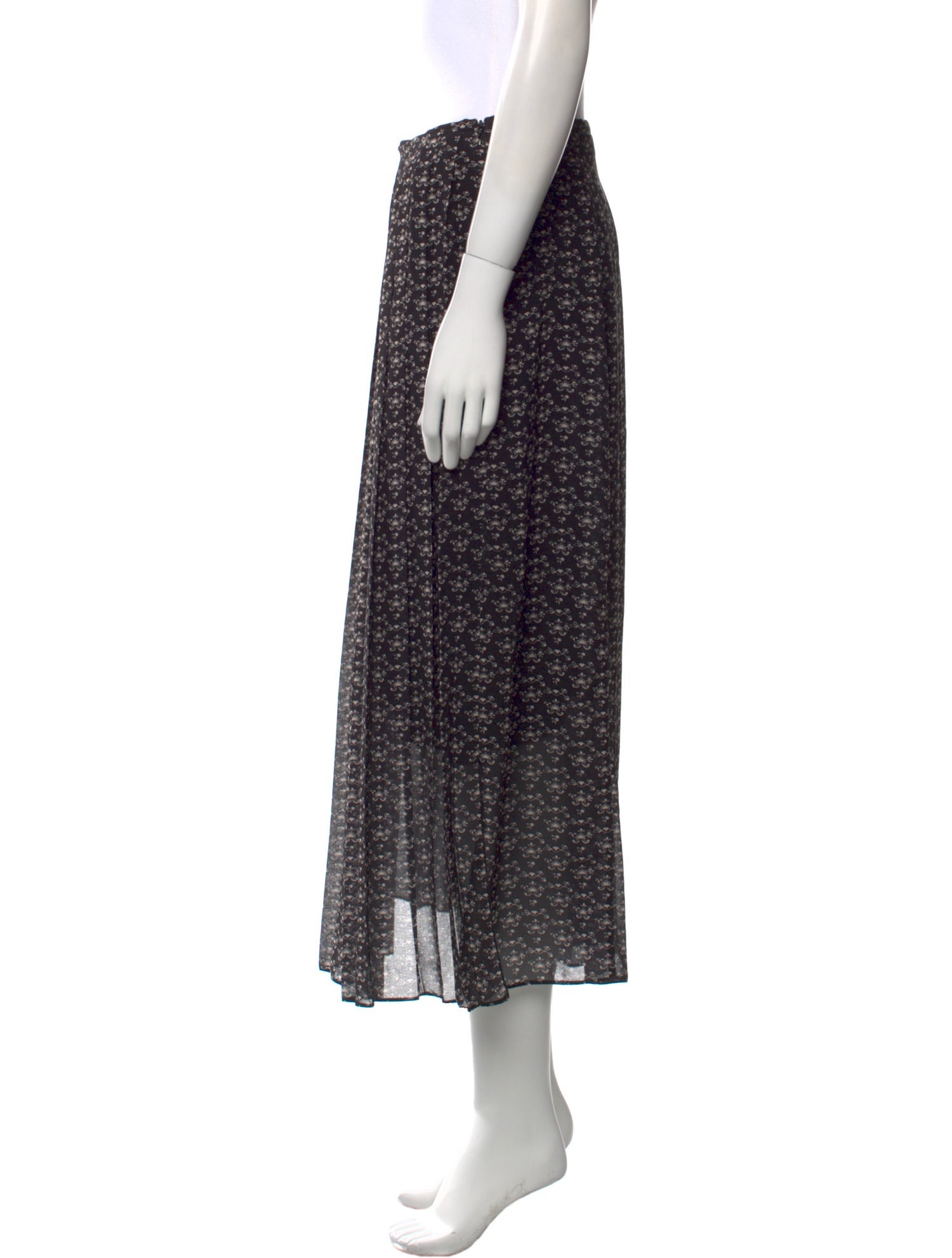 See by Chloé Floral Print Midi Length Skirt