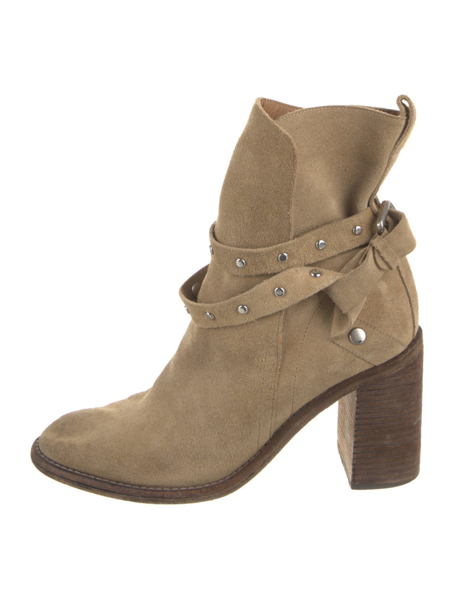 See by Chloé Suede Studded Accents Boots