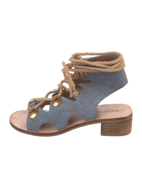 See by Chloé Denim Gladiator Sandals