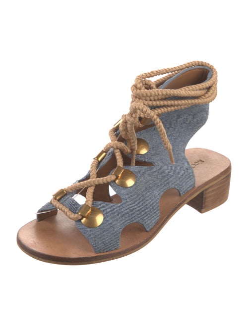 See by Chloé Denim Gladiator Sandals
