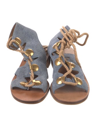 See by Chloé Denim Gladiator Sandals